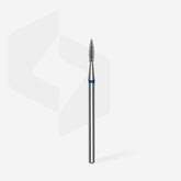Frez diamentowy płomień ostry niebieski EXPERT średnica 1,8 mm / część pracująca 8 mm